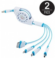 (2 Pack) Chargers Power Adapters Usb Cable Retractable 4 In 1 Universal Usb, on sale (2 Pack) Chargers Power Adapters Usb Cable Retractable 4 In 1 Universal Usb, on sale