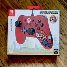 Nintendo Switch Wired Controller Super Mario PowerA Game Controller 10ft Cable