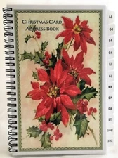 Christmas Card Address Book List A-Z TABS 8 yr Tracker Personalized Free