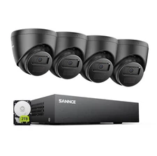 SANNCE 8CH 1080P Lite 5IN1 DVR 2MP Security Camera System AI Human Detection 2TB