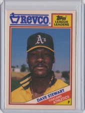 1988 Topps Revco League Leaders #29 Dave Stewart Oakland Athletics