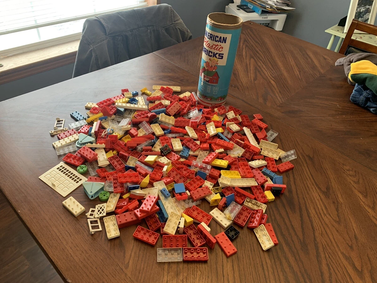 Vintage toy building sale bricks