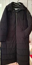 Soccx Damen Steppmantel lang Gr. 44 Schwarz K...