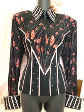 WESTERN PLEASURE SHOW SHIRT JACKET HORSEMANSHIP SHOWMANSHIP HORSE HOBBY