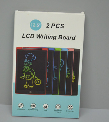 2x LCD-Schreibtafel 12,5 Zoll Schreibtablett für Kinder und Erwachsene Blau/Rosa
