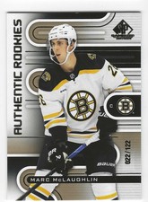 Upper Deck SP Game Used Authentic Rookies Gold Marc McLaughlin /122 Bruins #169