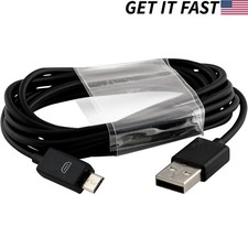 5pcs 6FT Micro-USB Cable Cord Charging Data for Samsung Motorola Nokia LG Black