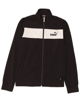 Puma Jungen Trainingsanzug Oberteil Jacke 13-14 Jahre schwarz Colourblock Polyester CV05