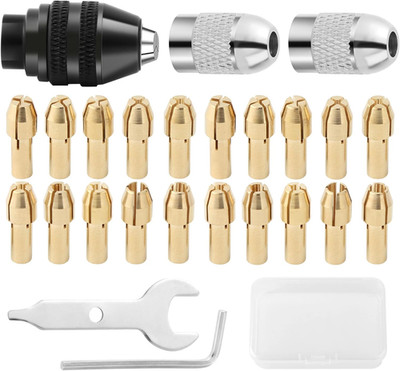 26 Stück Bohrfutter Adapter Set, Spannzangensatz Für Dremel Mit Box, Dremel 4486