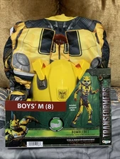 Transformers Bumblebee Boys Size Medium 8 Costume Mask & Julpsuit