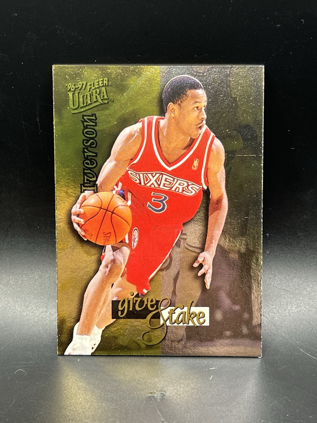 Allen Iverson #4 (Basketball Cards 1996 Ultra Give & Take) — is it worth grading?