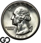 1938-S Washington Quarter, Premium Quality Superb Gem BU++