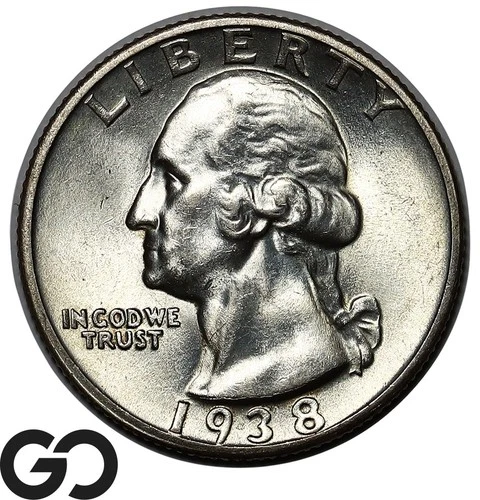 1938-S Washington Quarter, Premium Quality Superb Gem BU++