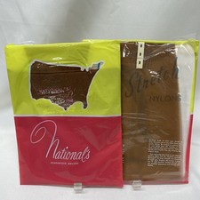 Lot of 2 Pair Vintage NATIONAL RHT Seamless Stockings size 9.5-10