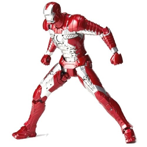SCI-FI Revoltech 041 Iron Man 2 Mark 5 Non-scale ABS PVC Painted Action Figure - Picture 3 of 5