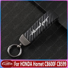 Accessories Leather Key Chain Keyring Horseshoe Buckle For HONDA Hornet CB600F