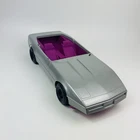 Barbie Silver Corvette Convertible Car  Retro 1984 Mattel Box For Parts Only