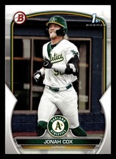 Jonah Cox 2023 1st Bowman Draft #BD-135 Oakland Athletics A's ROOKIE - FREE SHIP