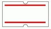 100 Rollen weiß mit roten Linien für Puma PJH6 / PJH8 CT1 21x12mm Preisauszeichner Etiketten
