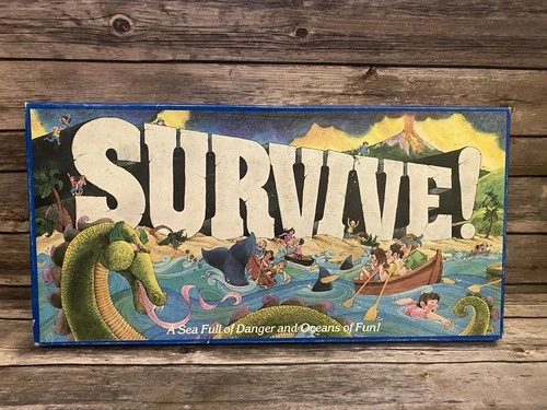 Vintage 1982 Survive Board Game Parker Brothers 100% Complete