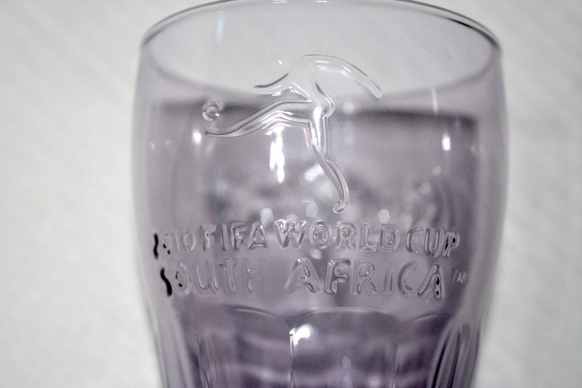 RARE Coca Cola Glass Set McDonalds LTD ED 2010 FIFA Soccer World