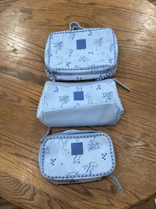 3 Tender Love & Carry Cosmetic Bags Tote Set Travel Airport Makeup Hair Rare