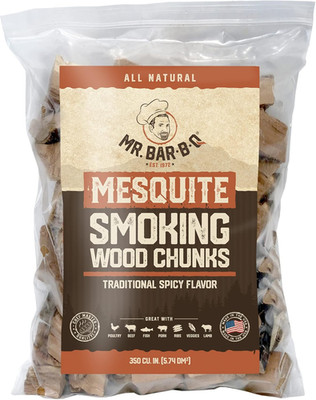 3.5 Lb. Bag Mesquite Wood Chunks by , Mesquite Smokey Spicy Flavor for Smoking,