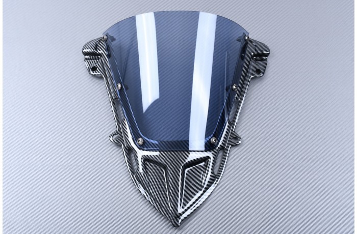 Bulle polycarbonate premium pour CBR 500R 2024-2025 pare-brise finition carbone d'élite