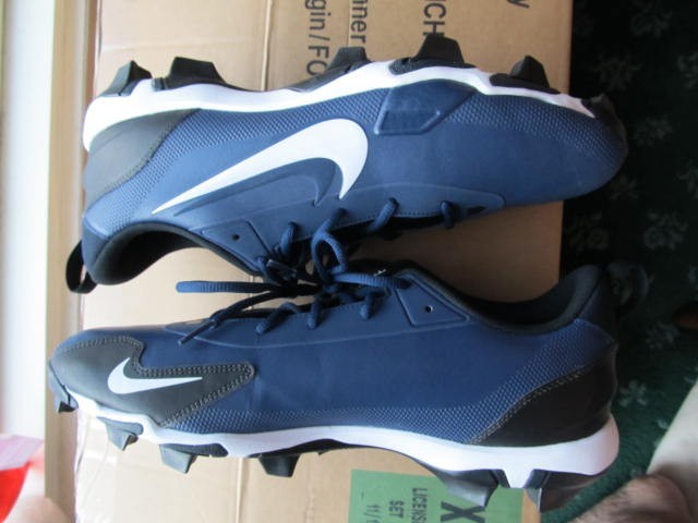 Nike Force Trout 9 Keystone Navy White Baseball Cleats  display picture 1