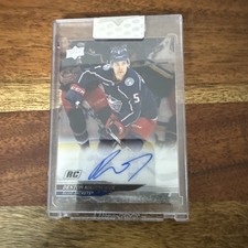 2024-25 Upper Deck Clear Cut Auto Denton Mateychuk RC #CC-DM Columbus Blue