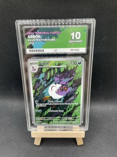 Arbok Temporal Forces Holo Illustration Card 176/162 Ace 10 Perfect Sub 10
