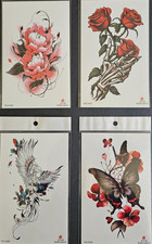 4 Sheets Premium Quality Middle Half Arm Temporary Tattoos For Men  Women 66