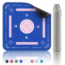 Mahjong Mat - Non-Slip Noise Reduction Gaming Mat 32.4x32.4 Inch for Mahjong/...