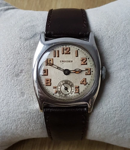 Rolex Unicorn  gents watch, rare beautiful vintage timepiece!! 1930s watch