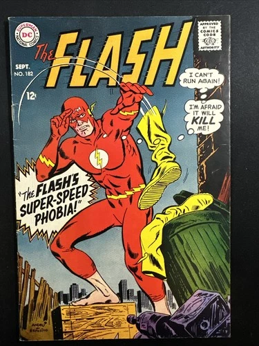 The Flash #182 1968 DC Comics Vintage Silver age 1st Print VG/Fine *A5