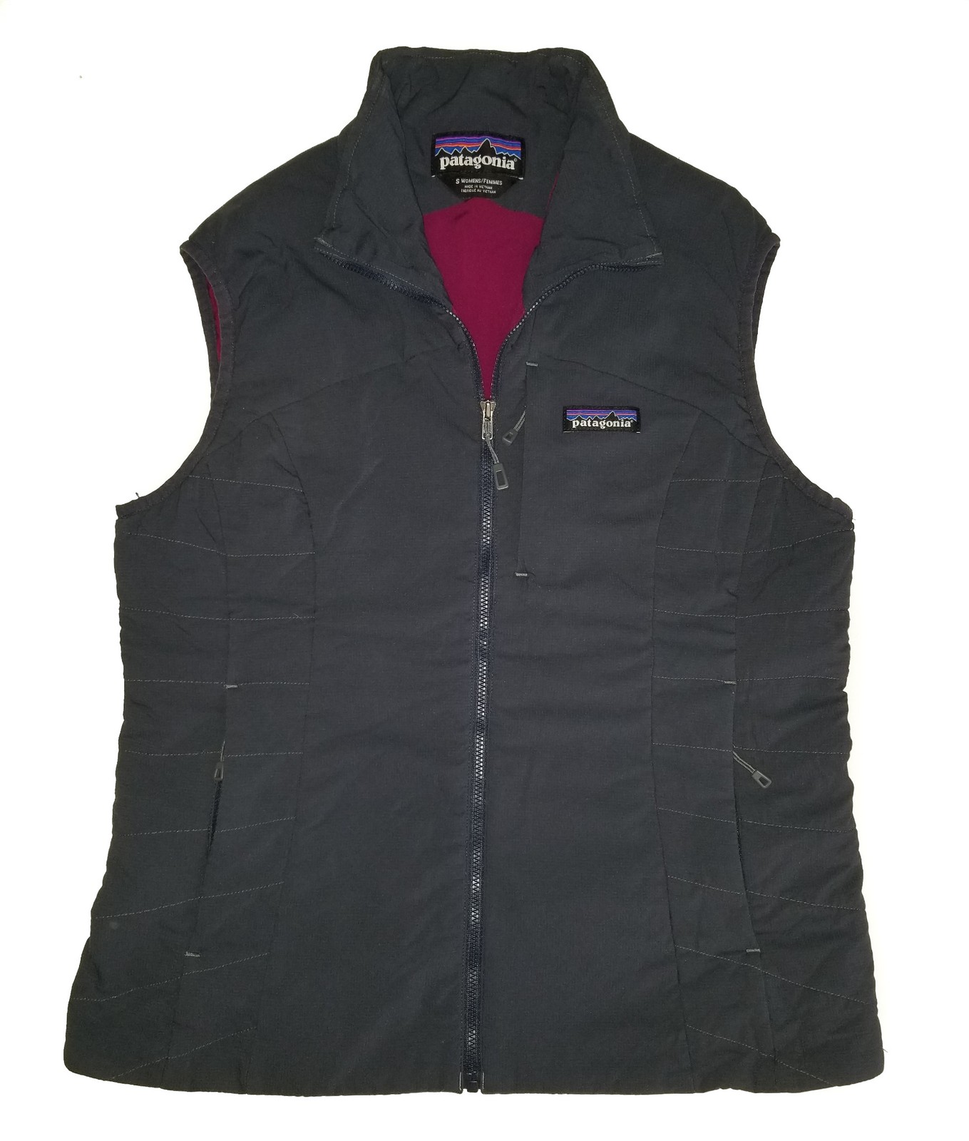 Patagonia Nano Air Vest Graphite Gray Full Zip Insulated Womens NEW Small SM