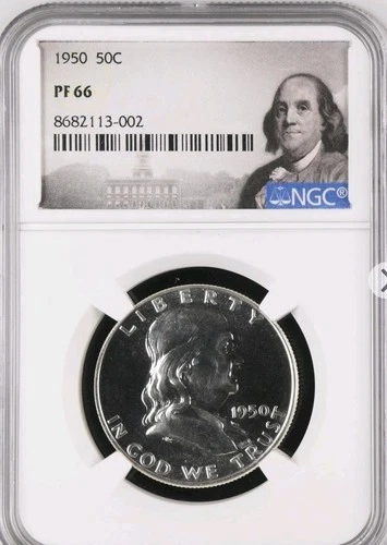 1950 And 1951 Franklin Half Dollar 50C NGC PF66 BEAUTIFUL COIN! BX2