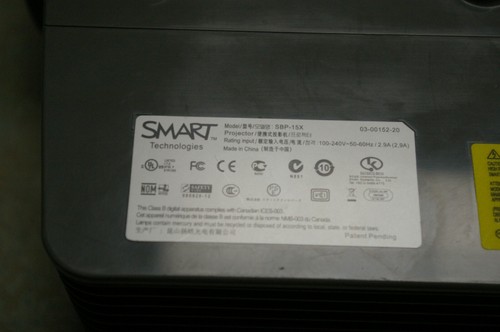 SMART TECHNOLOGIES SBP-15X DLP HOME BUSINESS PROJECTOR - Picture 9 of 11