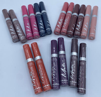 Lot of 18 Broadway Colors Matte Lip Lacquer Assorted Colors Lipstick Wholesale