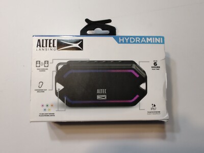 ALTEC LANSING HYDRAMINI Bluetooth Rugged Wireless Speaker - NEW Open Box...