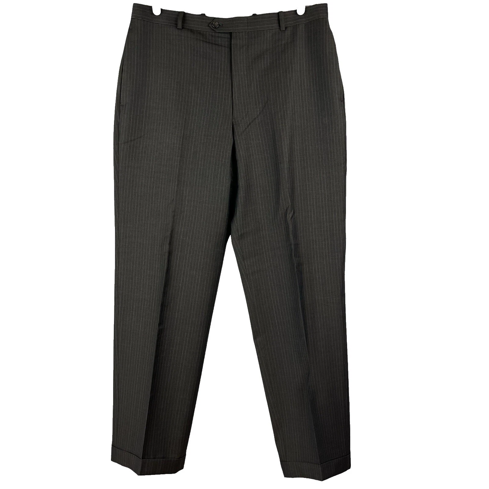 Wool Striped Pants for Men