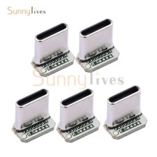 5X USB-C Male Head 5V 16 pin USB Type-C Connector Port Vertical Jack Board