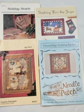 Quilting Patterns Mixed Lot Of 4 