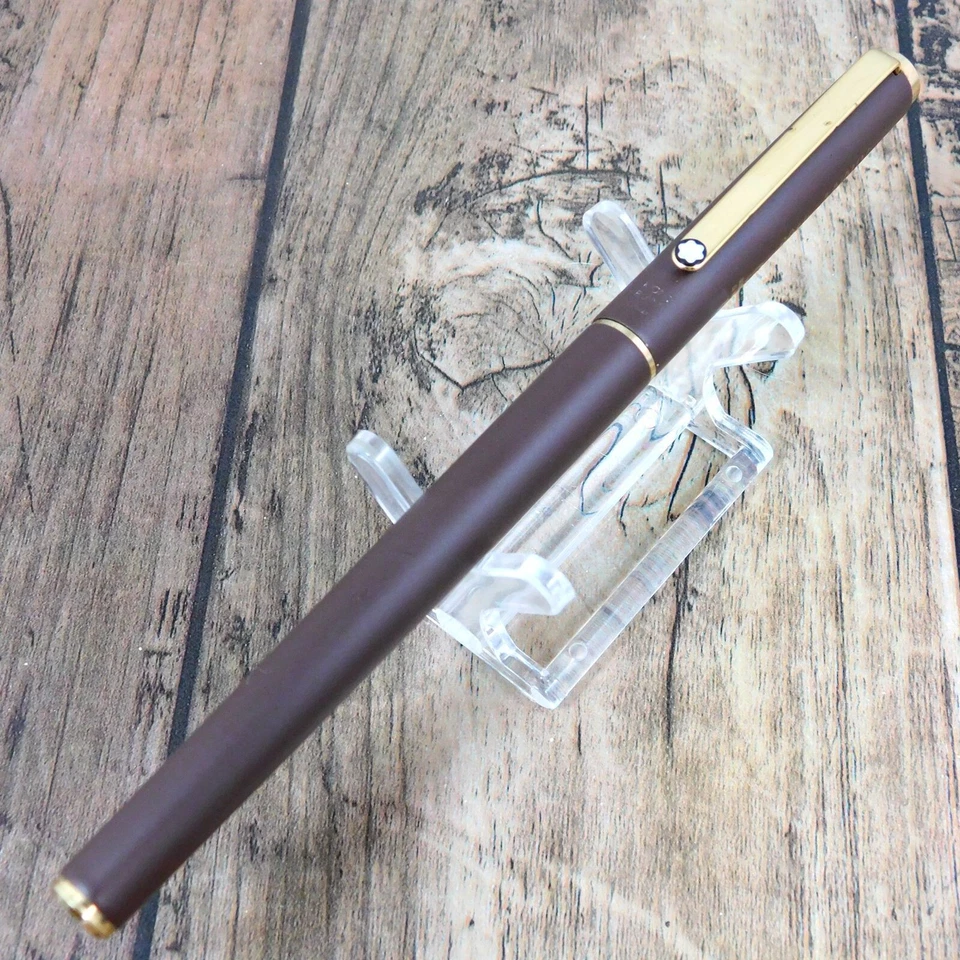 PLUMA ESTILOGRÁFICA MONTBLANC NOBLESSE MARRÓN VINTAGE ALEMANIA CON CAJA A275 Foto 3 de 4