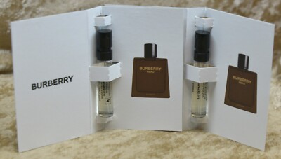 BURBERRY HERO FOR MEN EAU DE PARFUM 2X SAMPLES 0.05 FL. OZ. 1.5 ML