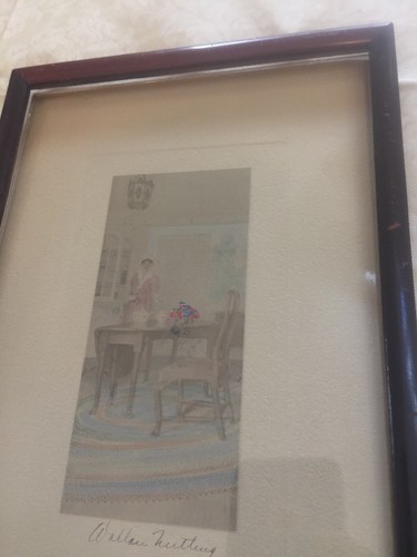 Wallace Nutting hand signed Hand Colored Photograph Interior Photo - Picture 5 of 11