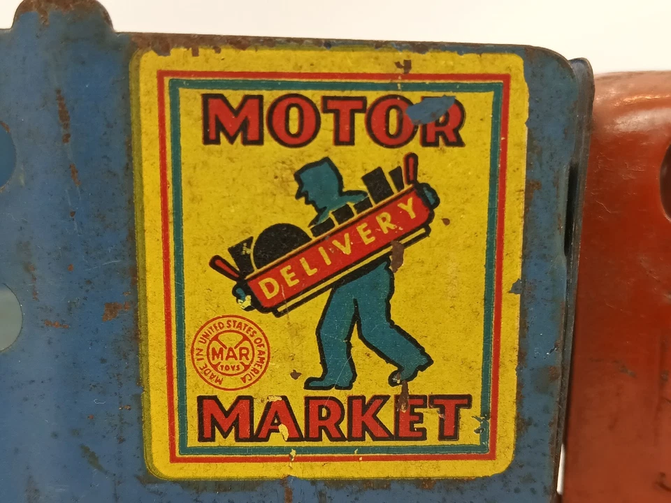 Camión Marx Toys Motor Delivery Market, años 30 vintage Foto 4 de 4