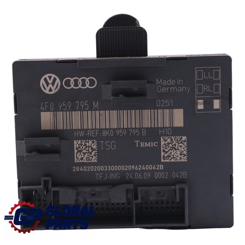 Audi A6 C6 Hinten Links Tür Schloss Steuergerät ECU 4F0959795P