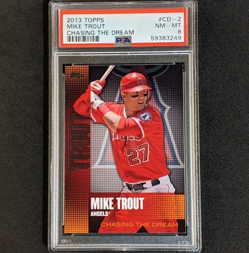 2013 Topps   Mike Trout   Chasing The Dream  # CD-2  NearMint/Mint PSA 8