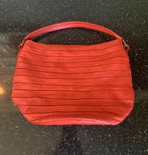 Sundance Kerys Bag. Soft Red Leather, Made In Italy.